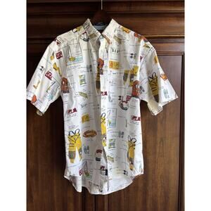 Tommy Hilfiger Mens Button Down Shirt Size L Sailing Nautical Yacht Vintage